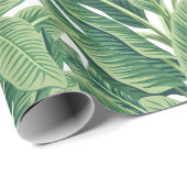 Grüne tropische Bananen-Blätter Geschenkpapier (Rolleneckpunkt)
