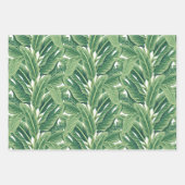 Grüne tropische Bananen-Blätter Geschenkpapier Set (Vorderseite)