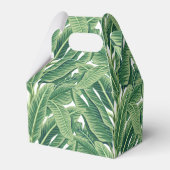 Grüne tropische Bananen-Blätter Geschenkschachtel (Rückseite)