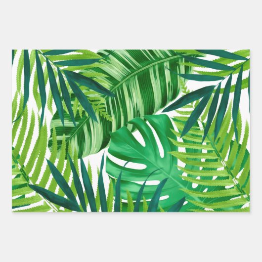 Grüne tropische Blätter (Vorderseite 2)