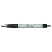Grüne tropische Blätter Aloha Kugelschreiber (Vorderseite)