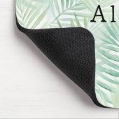 Grüne tropische Blätter Aloha Mousepad (Ecke)