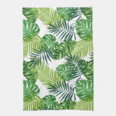 Grüne tropische Blätter Geschirrtuch (Vertikal)