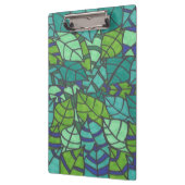 Grüne tropische Blätter Klemmbrett (Links)