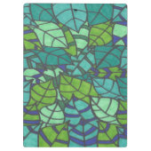 Grüne tropische Blätter Klemmbrett (Rückseite)