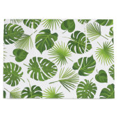 Grüne tropische Blätter Muster Klasse Große Geschenktüte (Vorderseite)