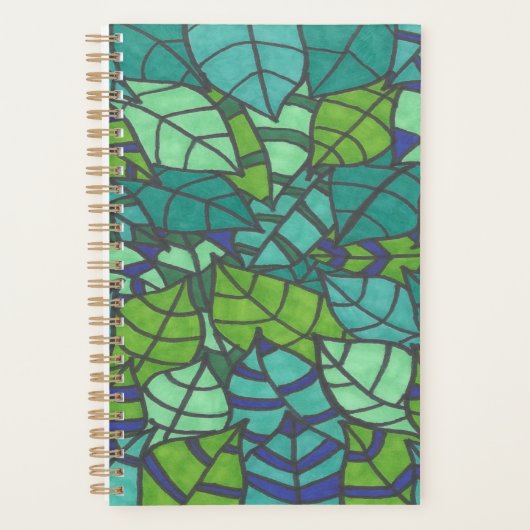 Grüne tropische Blätter  Planer (Vorderseite)