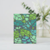 Grüne tropische Blätter Postkarte (Stehend Vorderseite)