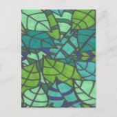 Grüne tropische Blätter Postkarte (Vorderseite)