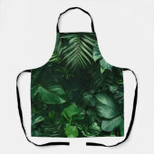 Grüne tropische Blätter Schürze (Vorderseite)