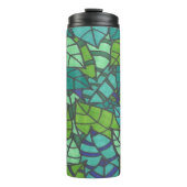 Grüne tropische Blätter Thermosbecher (Vorderseite)