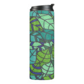Grüne tropische Blätter Thermosbecher (Nach links gedreht)