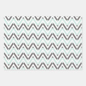 Grüne tropische Blätter und geometrisches Muster (Vorderseite 2)