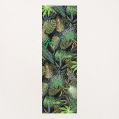 Grüne tropische Blätter Yogamatte (Vorderseite)