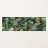 Grüne tropische Blätter Yogamatte (Vorderseite (Horizontal))