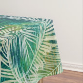 Grüne tropische botanische Palmen Blätter Tischdecke (Beispiel)