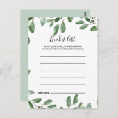 Grüne tropische Eukalyptus-Bucketkarten Postkarte (Vorne/Hinten)