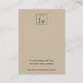 GRÜNE TROPISCHE GEBRAUCHSINFORMATION FAUNA NECKLAC VISITENKARTE (Rückseite)