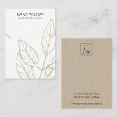 GRÜNE TROPISCHE GEBRAUCHSINFORMATION FAUNA NECKLAC VISITENKARTE (Vorne/Hinten)