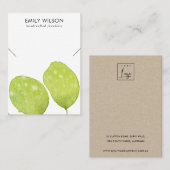 GRÜNE TROPISCHE GEBRAUCHSINFORMATION FAUNA NECKLAC VISITENKARTE (Vorne/Hinten)