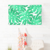 Grüne tropische Leaf-Kunst Banner (Insitu)