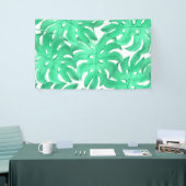 Grüne tropische Leaf-Kunst Banner (Messeveranstaltung)