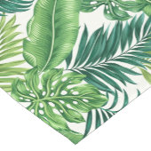 Grüne tropische Palmen Banana Monstera Blätter Kurzer Tischläufer (Ecke)