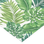 Grüne tropische Palmen Banana Monstera Blätter Kurzer Tischläufer (Ecke)