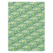 Grüne tropische Palmen Banana Monstera Blätter Tischdecke (Vorderseite)