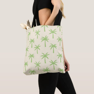 Grüne tropische Palmen Bäume Benutzerdefinierter N Tasche
