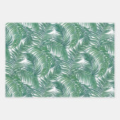 Grüne tropische Palmen-Blätter Geschenkpapier Set (Vorderseite 3)