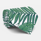 Grüne tropische Palmen-Blätter Krawatte (Gerollt)
