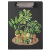 Grüne tropische Wasserpflanzen Klemmbrett (Vorderseite)