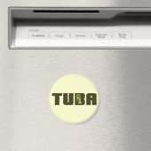 Grüne Tuba-Taste Magnet (In Situ (Geschirrspüler))