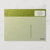 Grüne Tulips Postkarte (Rückseite)