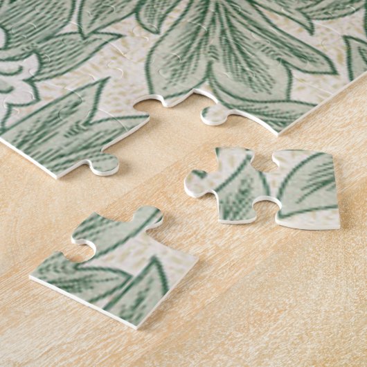 Grüne Tulpentapete Puzzle (Seite)