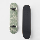 Grüne Tulpentapete Skateboard (Vorderseite)