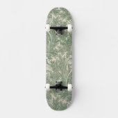 Grüne Tulpentapete Skateboard (Vorderseite)