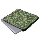 Grüne Tundra-Camouflage Laptopschutzhülle (Vorne Knopf)