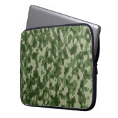 Grüne Tundra-Camouflage Laptopschutzhülle (Vorderseite Links)