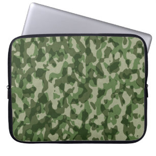Grüne Tundra-Camouflage Laptopschutzhülle