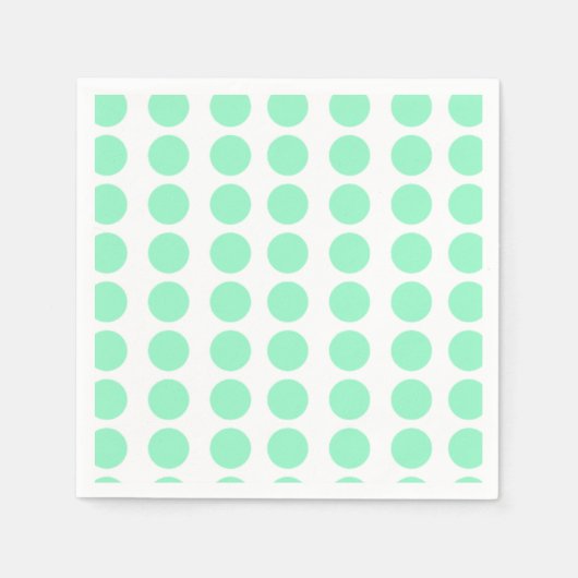 Grüne Tupfen-Design Serviette (Vorderseite)
