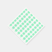 Grüne Tupfen-Design Serviette (Ecke)