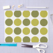 Grüne Tupfen Seidenpapier (Handwerk)