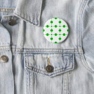 Grüne Tupfen, Tupfenmuster, Punkte, Gepunktet Button