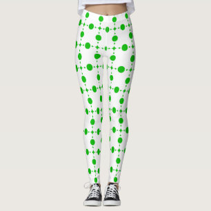Grüne Tupfen, Tupfenmuster, Punkte, Getupft Leggings
