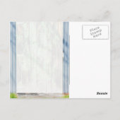 Grüne Tür Postkarte (Rückseite)