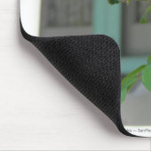 Grüne Tür und Rose - Martha's Vineyard Mousepad (Ecke)