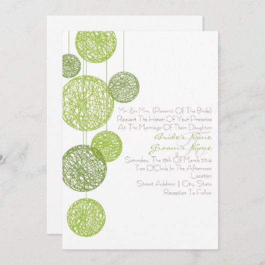 Grüne Tweinwelten - Einladung (Vorne/Hinten)