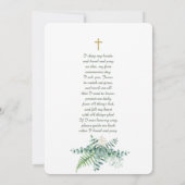 Grüne Twin Kommunion Template Einladung (Rückseite)